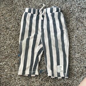 Striped Gray and White Pants